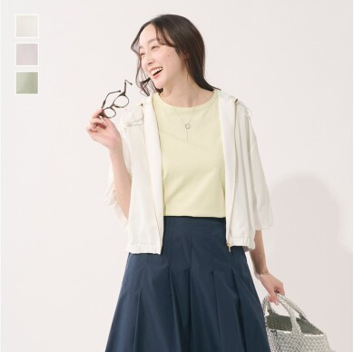 👚吸水速乾◎！女性らしいシルエットが叶うUVシアーブルゾン👚
