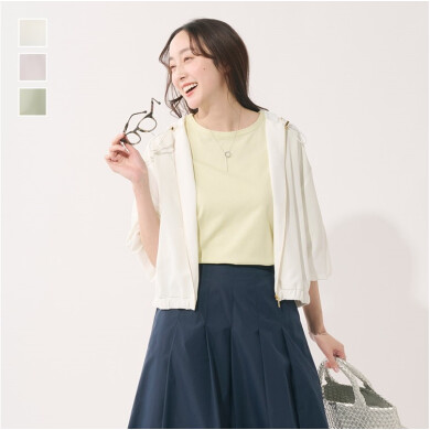 👚吸水速乾◎！女性らしいシルエットが叶うUVシアーブルゾン👚