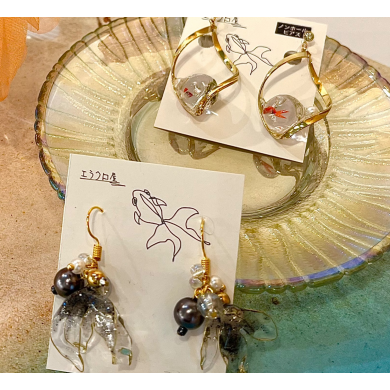 浴衣にもピッタリ❣️金魚モチーフのアクセサリー✨