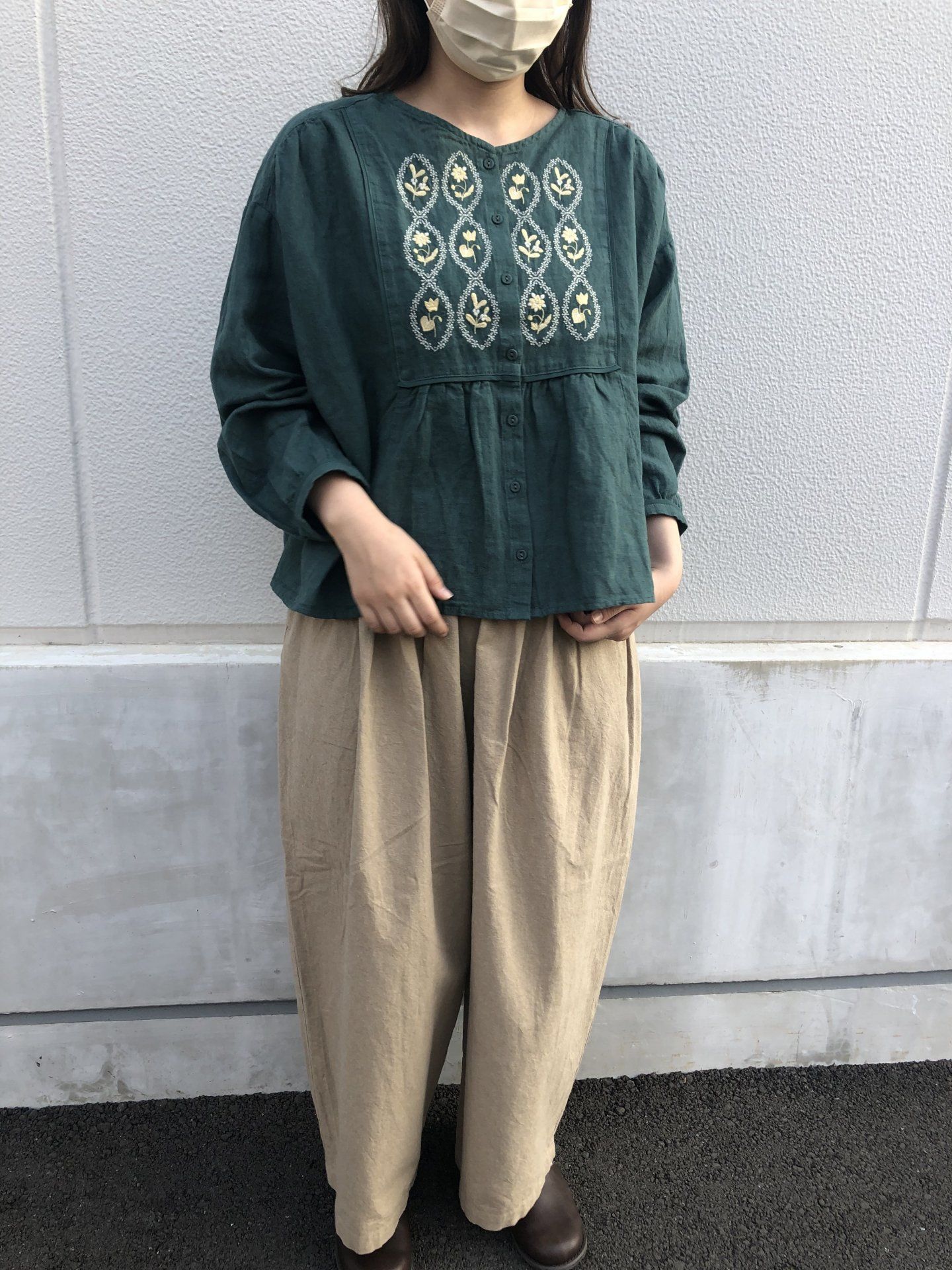 【新品】 SM2 × マカベアリス 刺繍 ブラウス キナリ サマンサモスモス