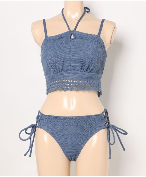 三愛水着楽園　オールスカラップニットビキニ 三愛水着楽園オールスカラップニットビキニ