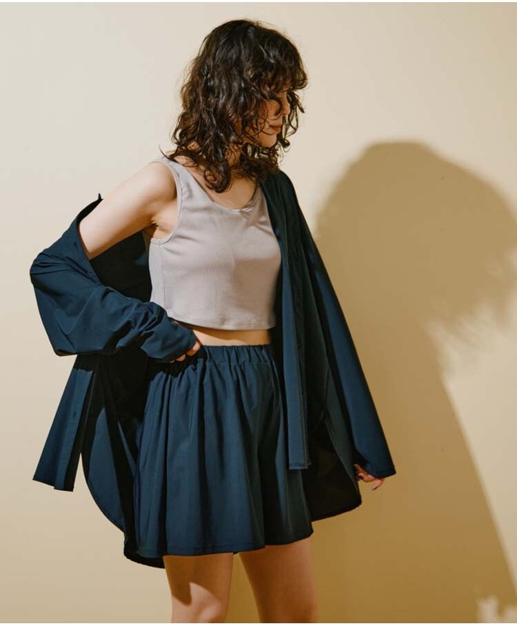 familiar ネイビー Tシャツ ショートパンツ セット シャツ・ショートパンツ付き4点セット👙 │サンアイリゾート