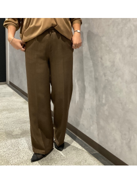 ウール調センタープレススラックスパンツ