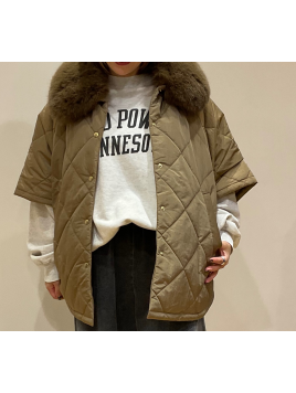 ルフレタンブラーキルティングポンチョ