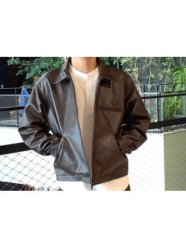 M Fake Leather Jacket