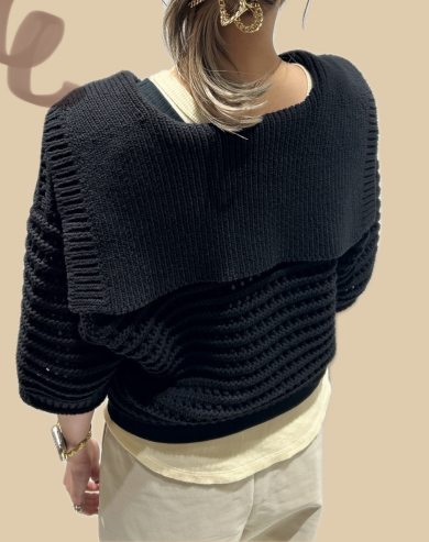 一枚でもオシャレ!ニットプルオーバー🤎