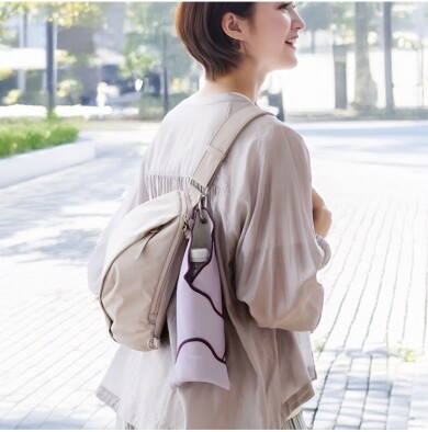 🧊カラビナでバッグに外付け！💫カラビナ付き巻くだけ保冷クロス🧊