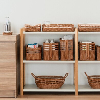 ✨🧺見せる収納を楽しもう♩水洗いOKなラタン調バスケット全7種が登場🧺✨