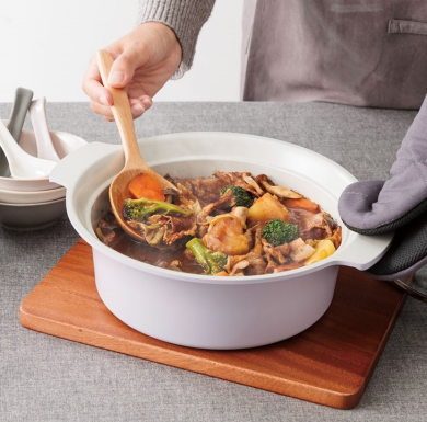 ✨セラミック塗装で汚れ落ちもつるっ!セラミックIH両手鍋✨