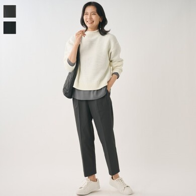 ❄️👗冬の定番!きれい見えと暖かを両立した美脚テーパードパンツ👗❄️