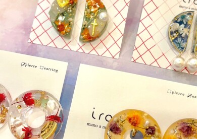 🌼お花を使ったキラキラアクセサリー✨