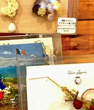 本物のドライフラワーアクセサリー？！💐