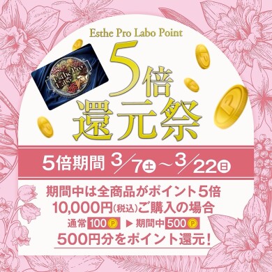 🔥プロラボポイント5倍還元祭🔥