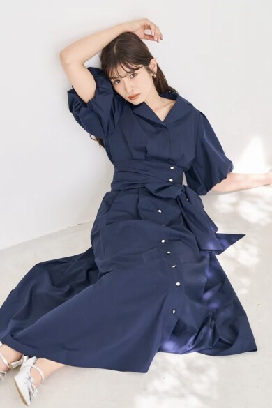 【大特価】MISCHMASCHパフスリーブシャツワンピース♡
