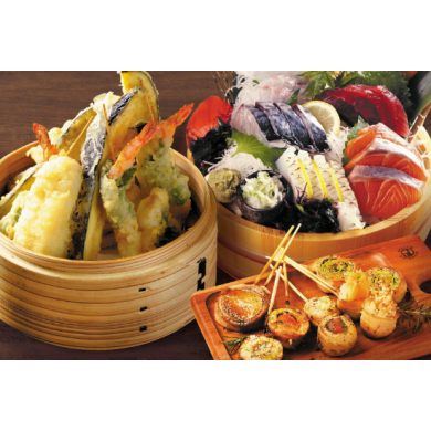 天ぷら串焼海鮮 米福