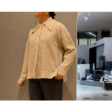 デザイン性◎ニットシャツ入荷しました