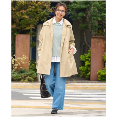 ✨️🌈【花粉・UV・雨をブロック】どんな天気も味方にする、UVカットステンカラーコート🌈✨️