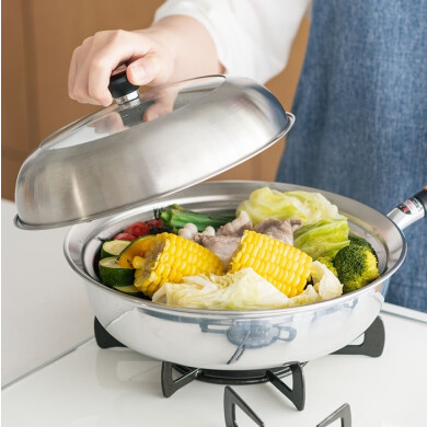 【New🍳✨】蒸すをもっと手軽に♩フタ付きステンレス蒸し器