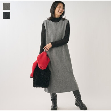 ✨️👗前後2WAYで着回し自由!起毛ジャージージャンパースカート👗✨️