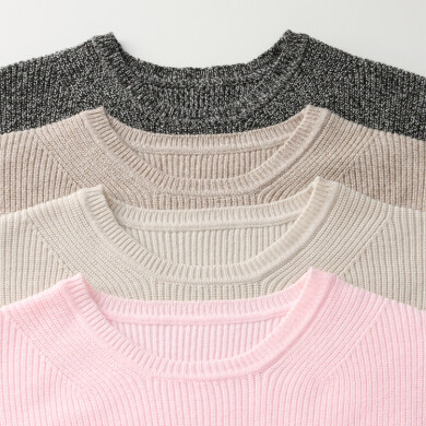 🧶お家でお洗濯ＯＫ✨️クルーネックニット＆リブニット🧶