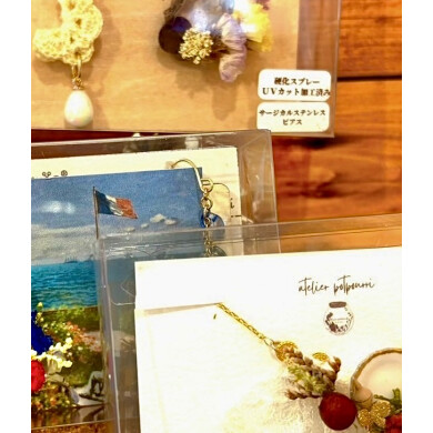 本物のドライフラワーアクセサリー？！💐
