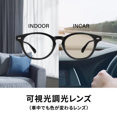 Zoffの可視光調光レンズ🕶️