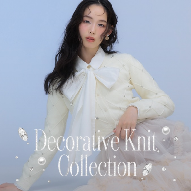 【RANDA(ランダ)】やわらかなニットに、きらめきや繊細な装飾をひとさじ “Decorative Knit Collection”登場