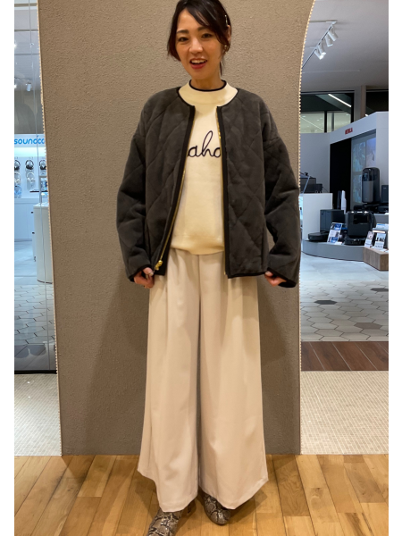 ワイドパンツコーデ