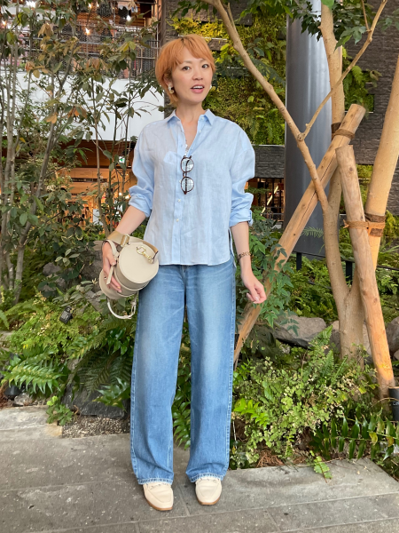 さわやかリネンシャツ