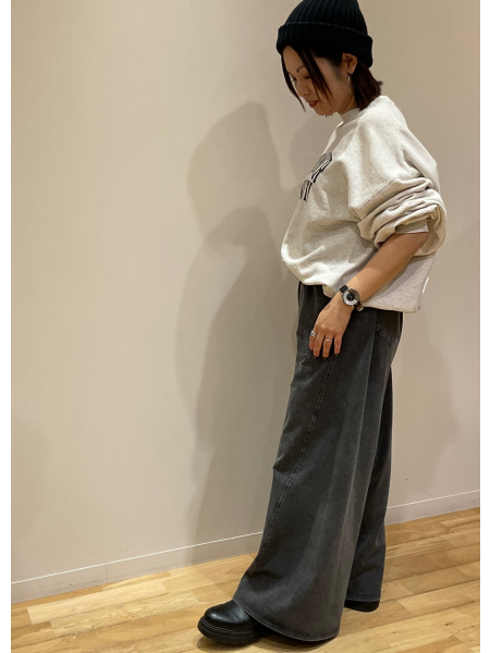 トレンドのグレーデニム♡